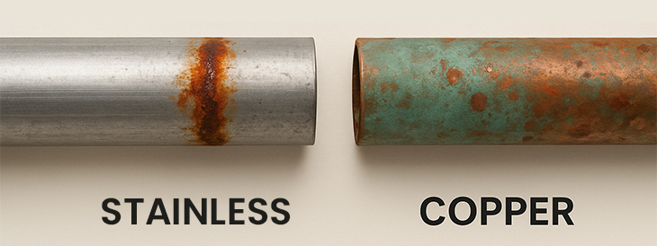 Is Stainless Steel More Corrosion-Resistant Than Copper?