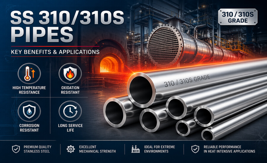 Benefits of Stainless Steel Grade 310/310S Pipes
