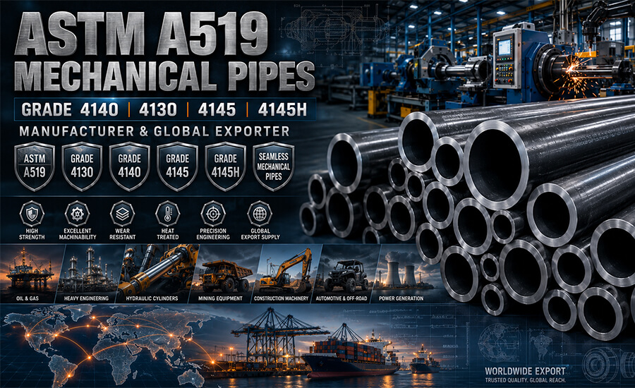 ASTM A519 High-Strength Mechanical Pipes: 4140, 4130, 4145, 4145H Guide