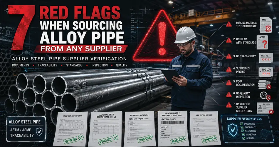 7 Red Flags When Sourcing Alloy Pipe — From Any Supplier, Including Us