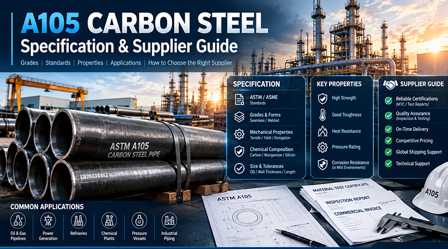 "A105 carbon steel weld neck flange ASME B16.5 Class 150"