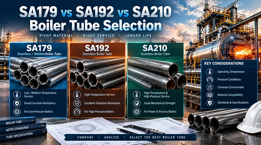 SA179 vs SA192 vs SA210: Boiler Tube Selection Guide